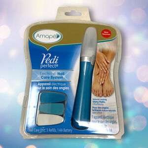 NEW Amope Pedi Perfect Electronic Nail Care System File Buff and Shine Nails
